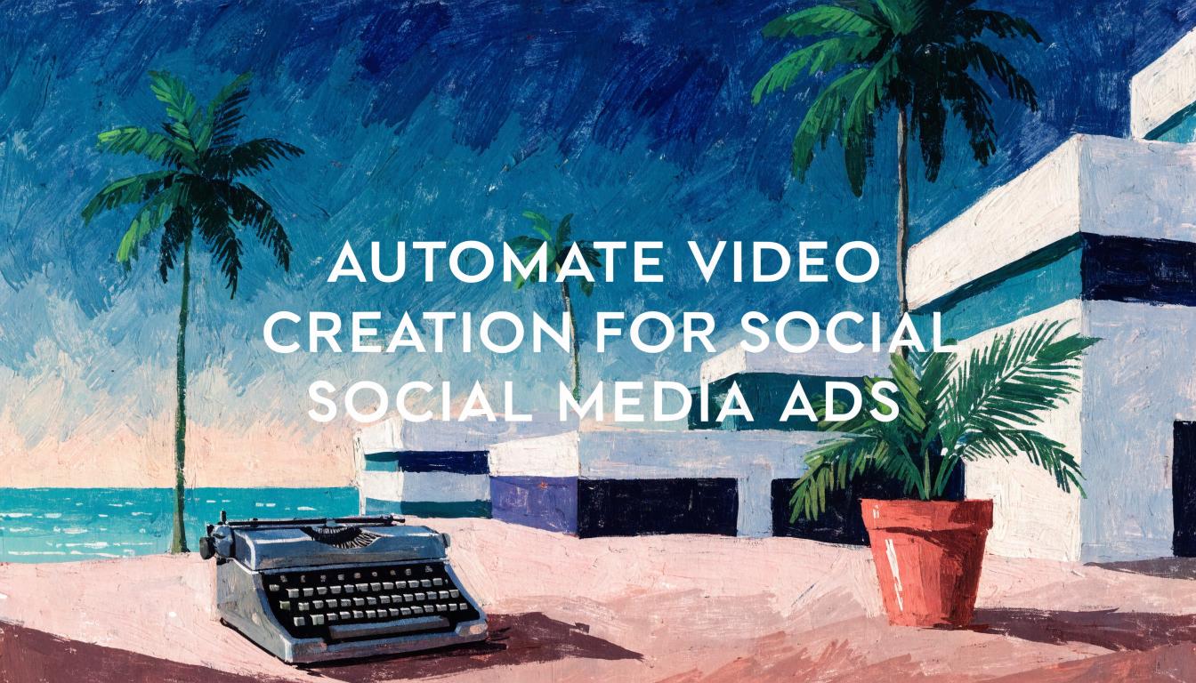 How to Automate Video Creation for Social Media Ads