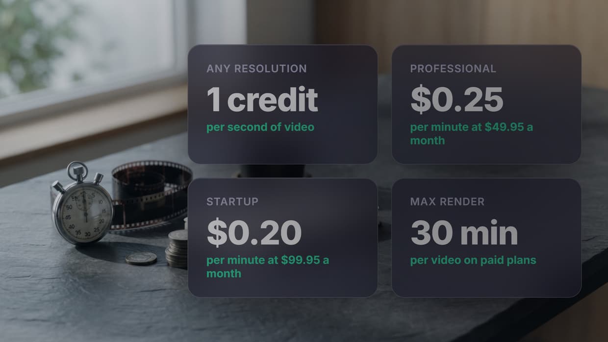 JSON2Video Pricing in 2026: Every Plan and the Real Cost per Minute