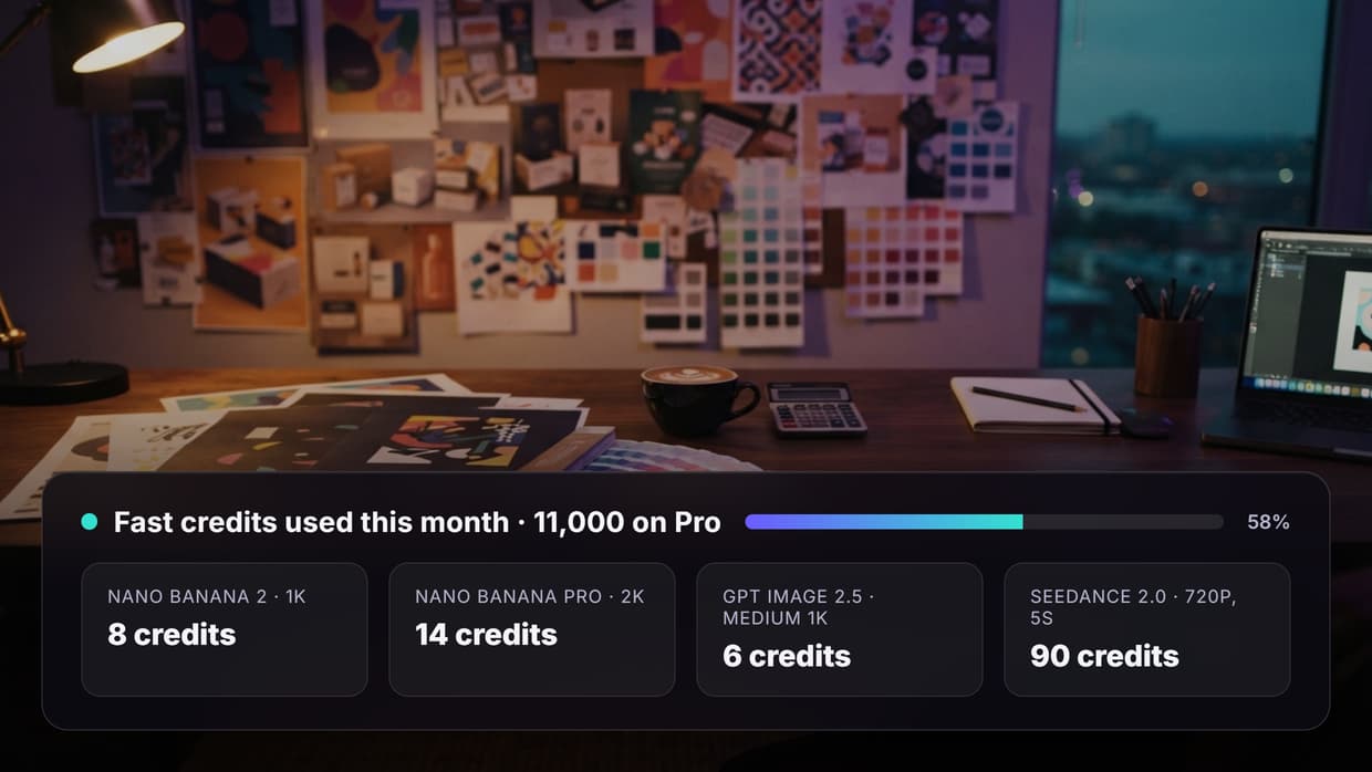 Lovart AI Pricing in 2026: Plans, Credits and Cost per Image