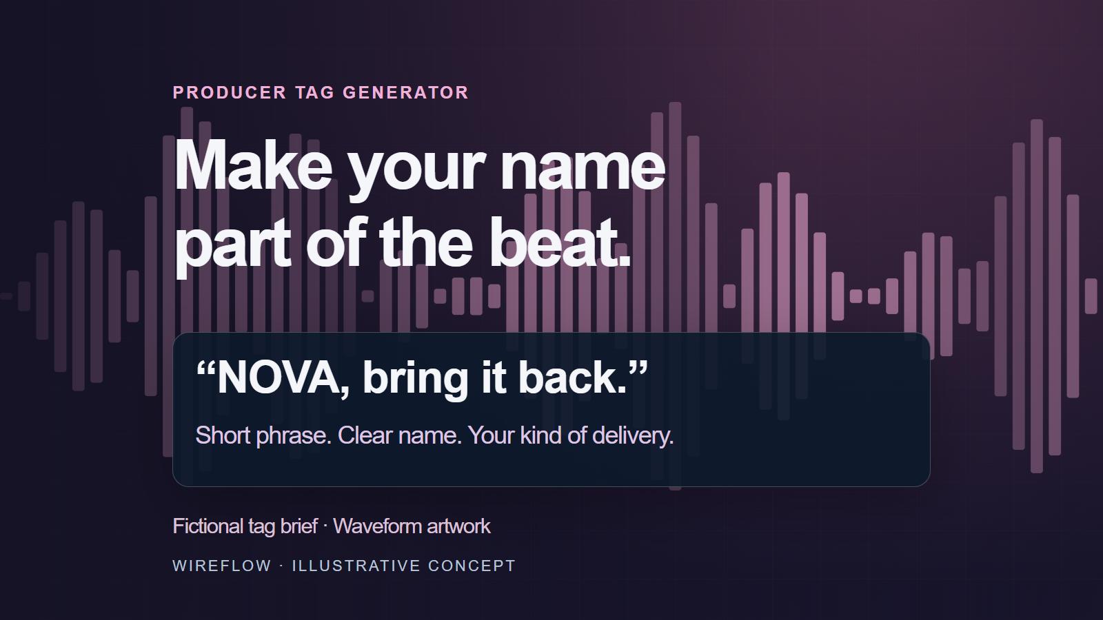 Producer Tag Generator