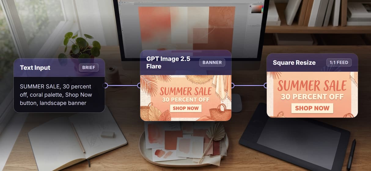 A banner pipeline you own, not a template studio