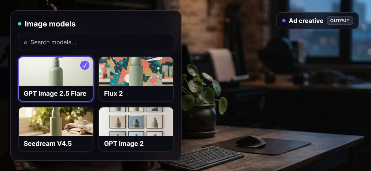 Pick the image model at every node