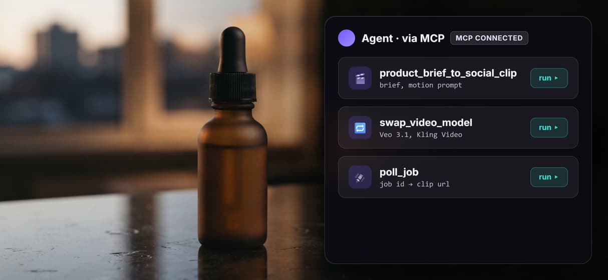 Agents call the same flow as an MCP tool