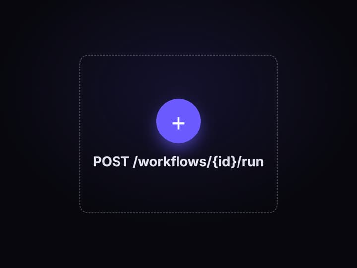 Trigger from your own stack via API