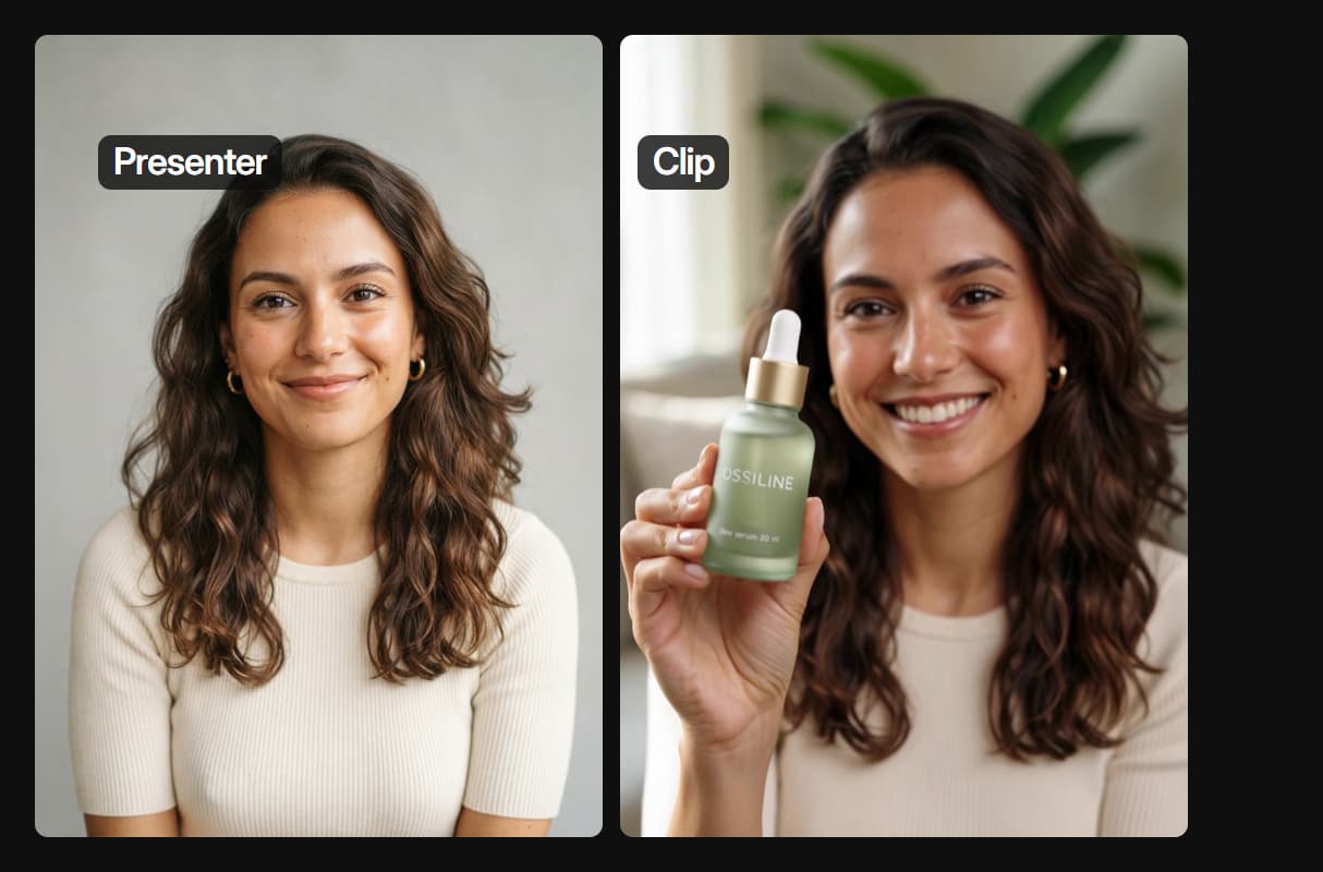 A presenter who holds your product