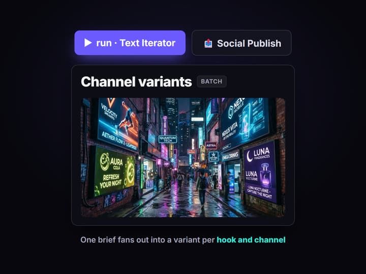 Fan out the variants