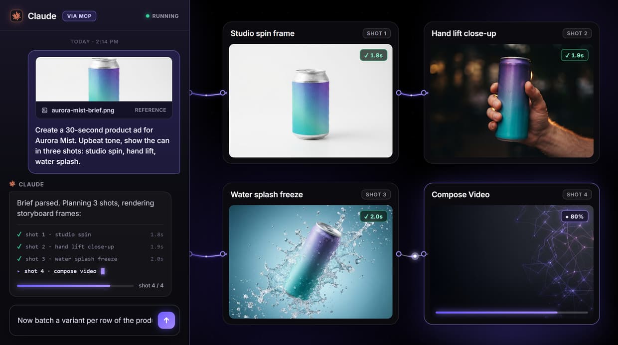 agentic video editing platform