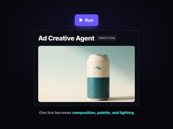 Let the agent art-direct and render