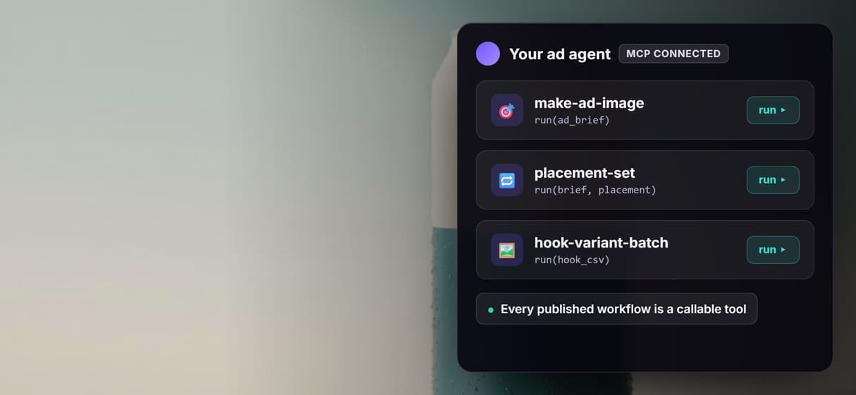 Your agent runs it as a tool