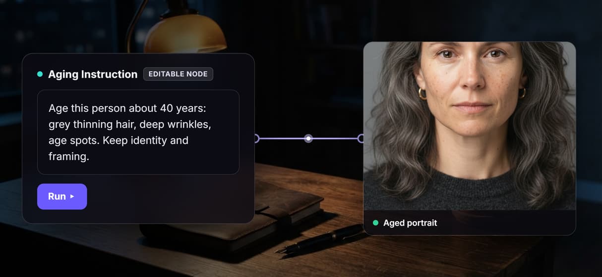 Dial the age by writing it