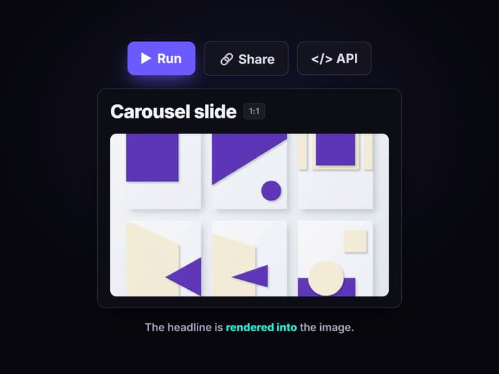 Run the graph to render the slide