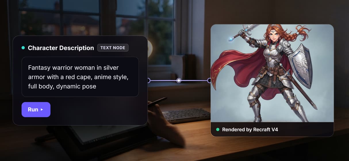 Describe a character, get a render