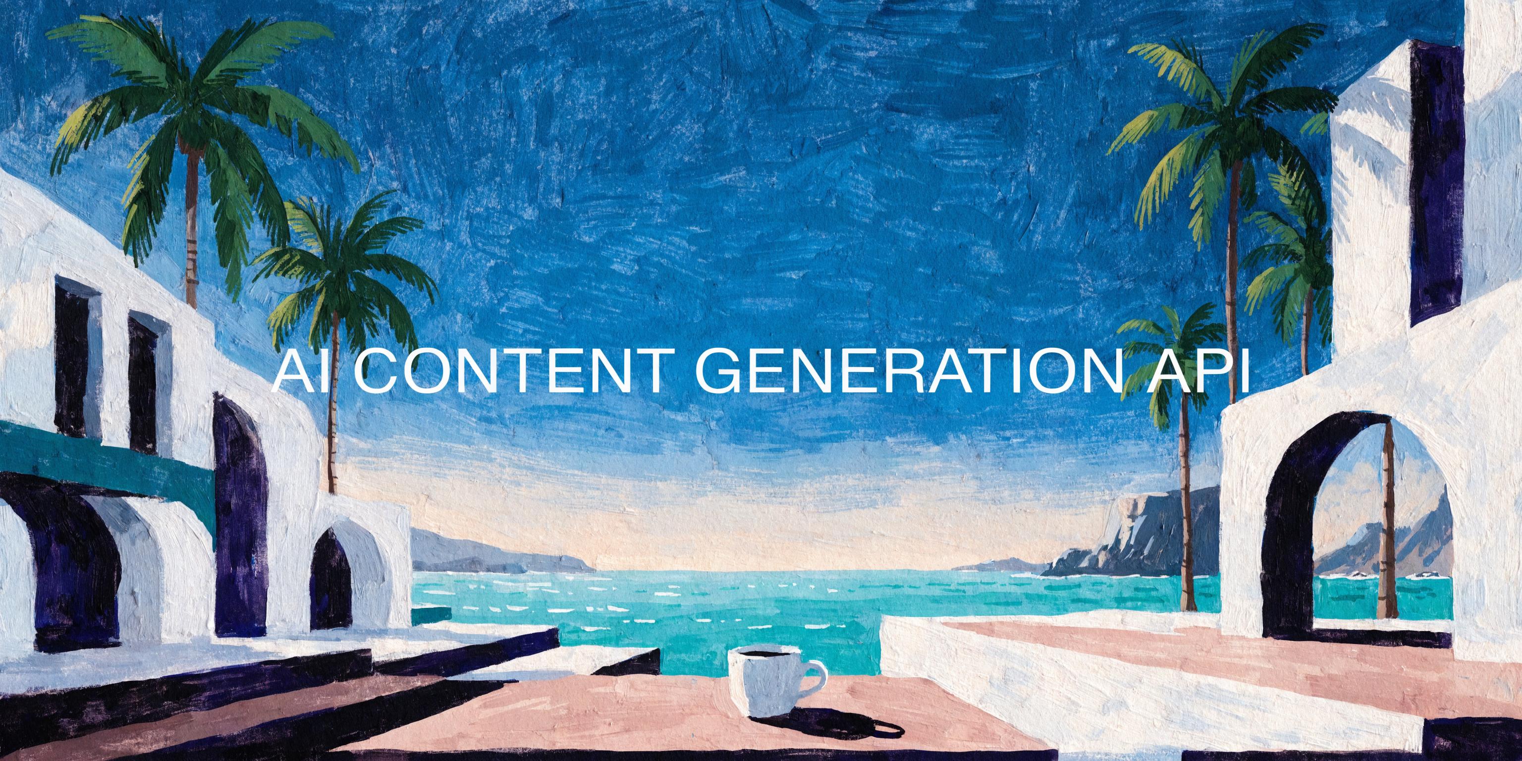 AI Content Generation API