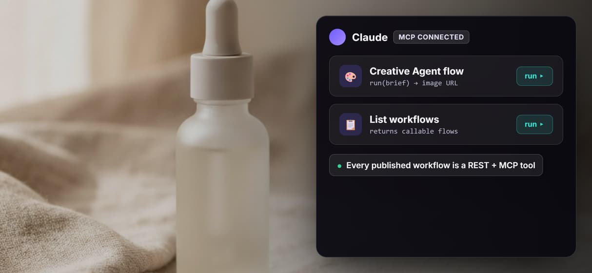 Your agent calls the workflow