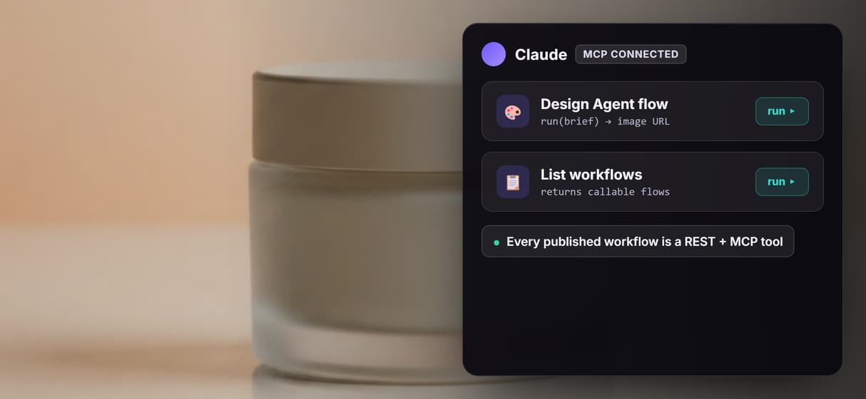 Your agent calls the workflow