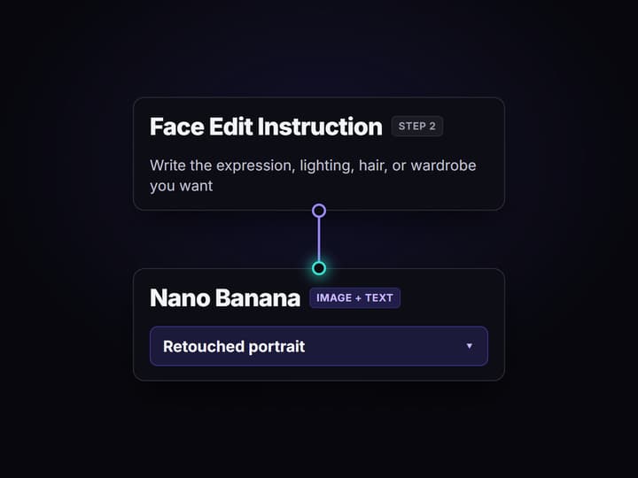 Write the face edit and run