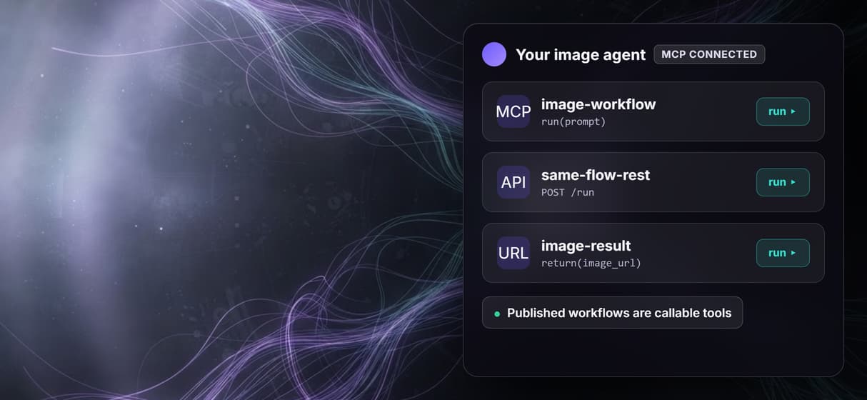 Any workflow is an MCP tool and a REST endpoint