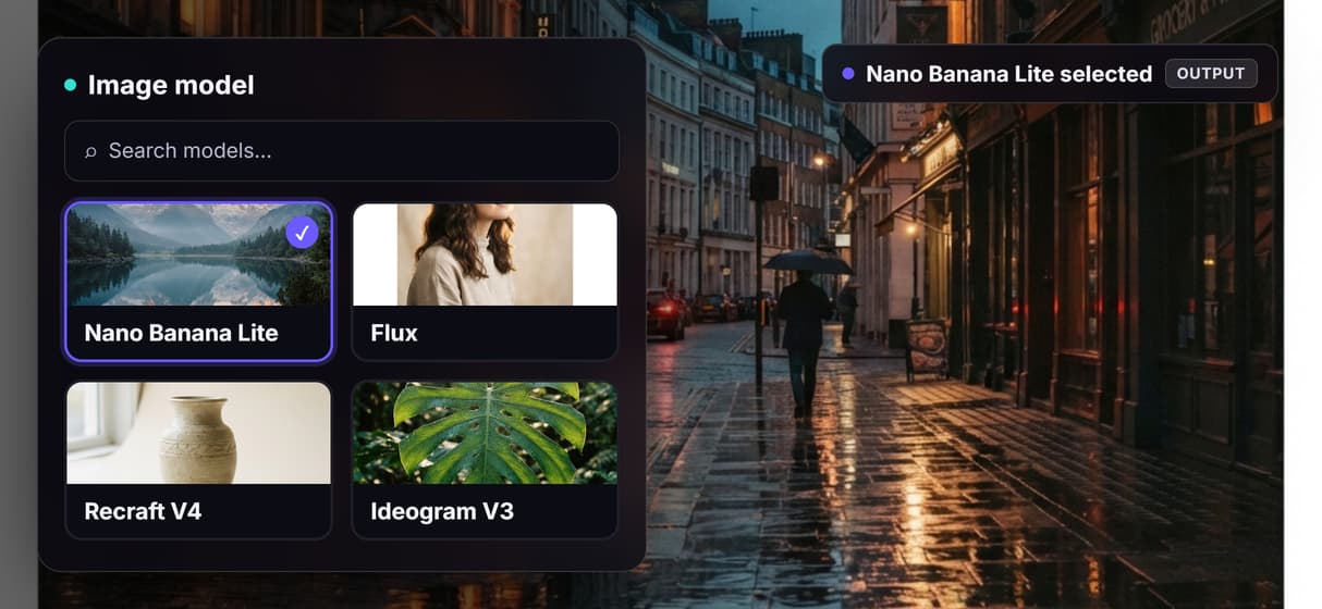 Swap the model in a click