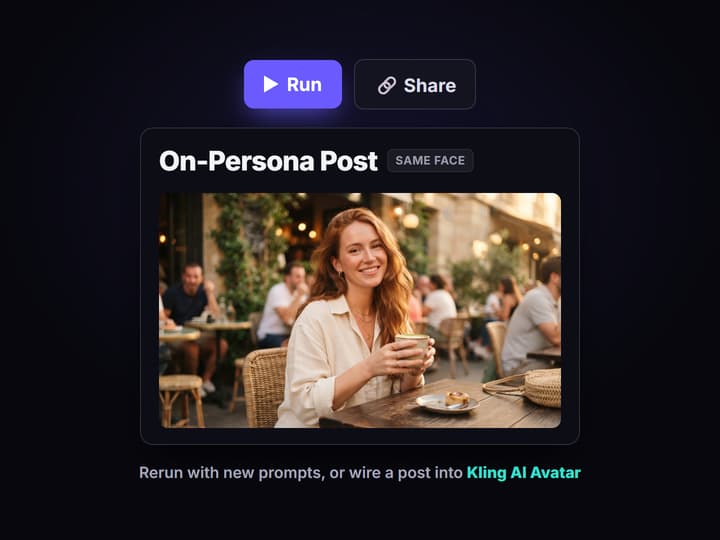 Change the prompt, keep the persona