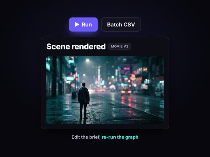 Publish, re-run, or batch it