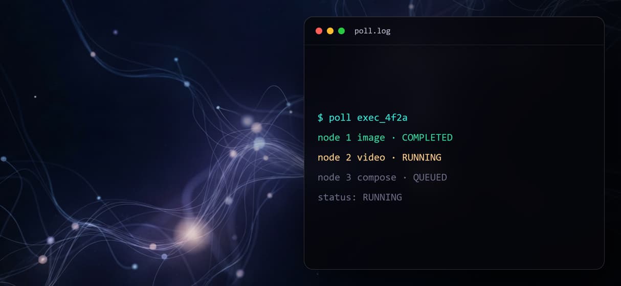 Poll async for per-node results