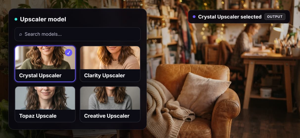 Swap the upscaler in a click