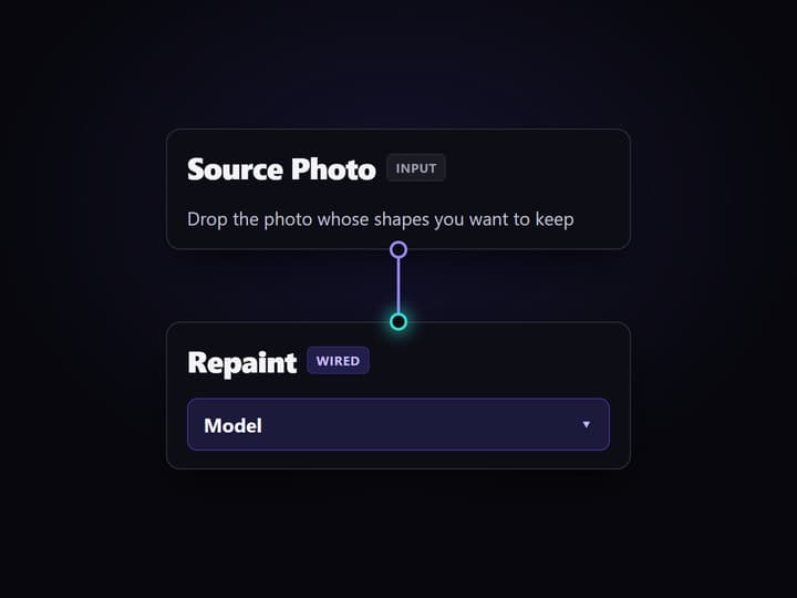 Add your source photo