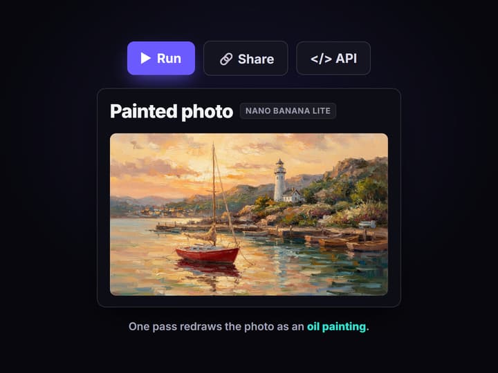 Write the painting style and run