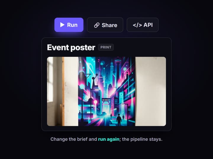 Change the event, keep the pipeline