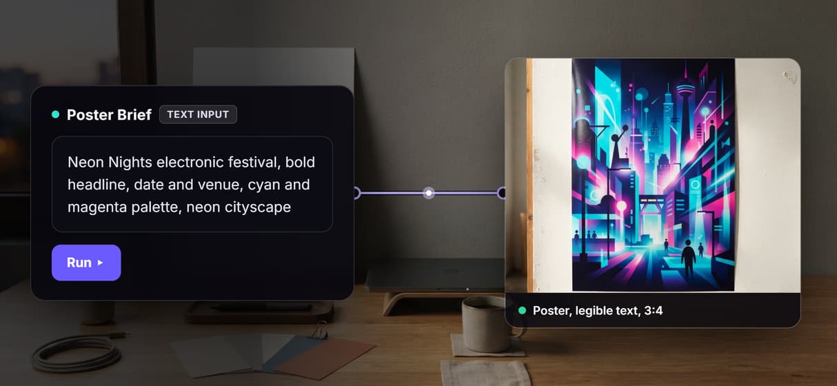 Legible text on the art
