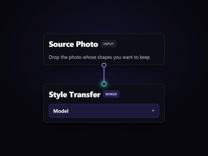 Add your source photo