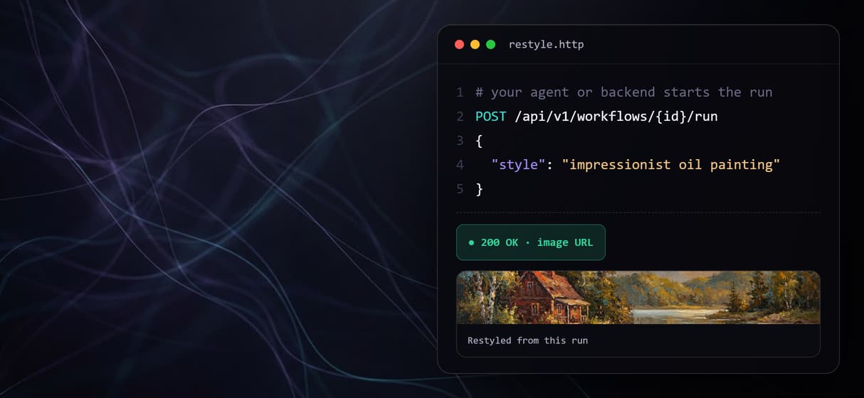 Rerun it, version it, call it from code