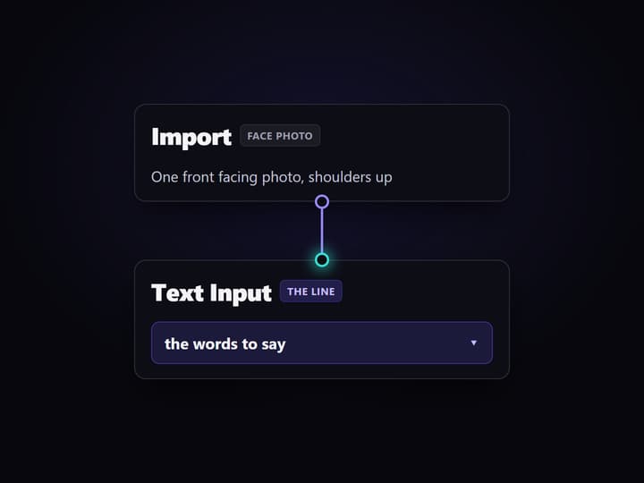 Upload a face photo
