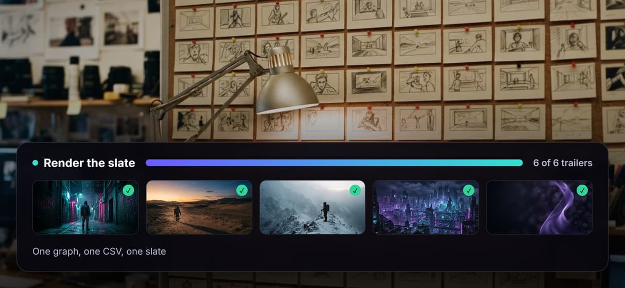 Batch a slate of trailers
