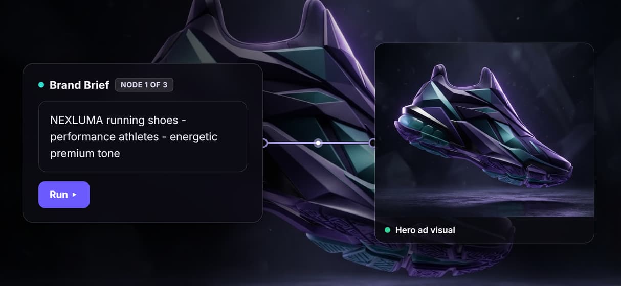 Nano Banana Lite generates the hero visual