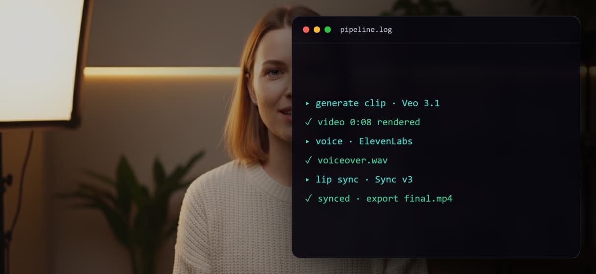 Voice and lip sync inline