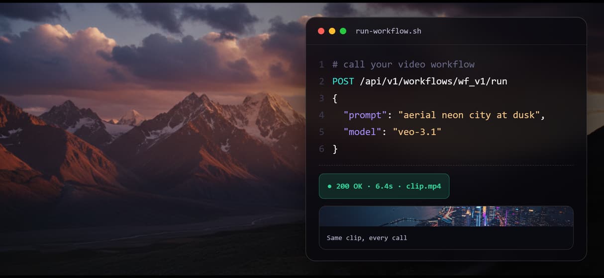 Every workflow is an API