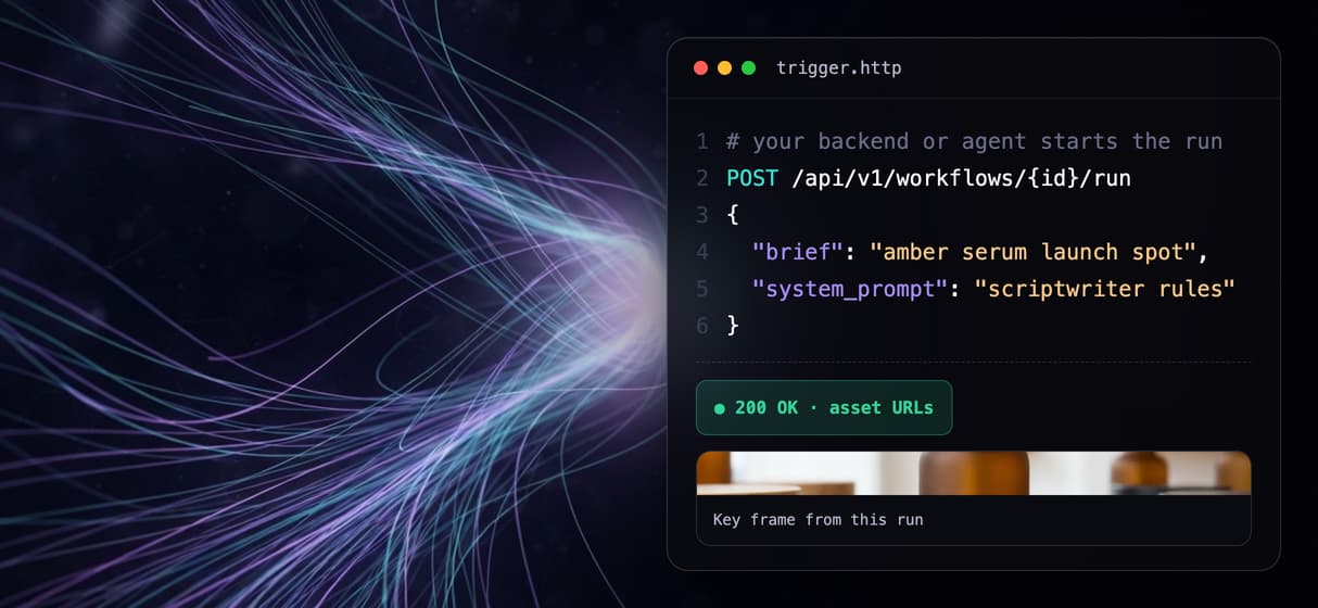 Trigger from API or agent