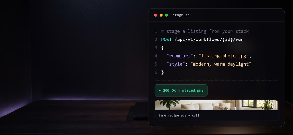 Call staging from your own stack