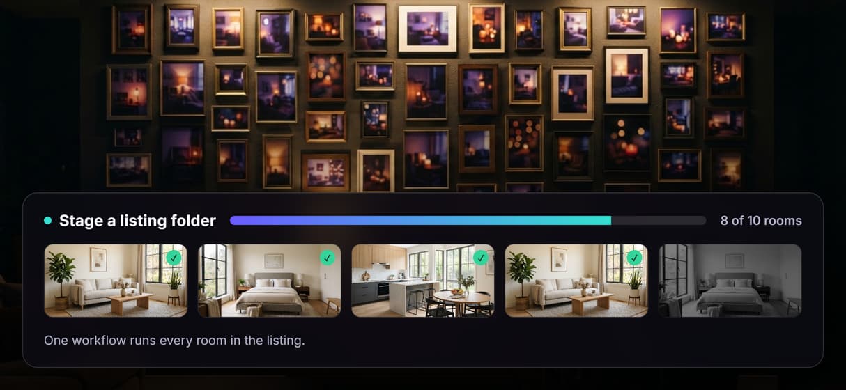 Stage a whole listing folder at once