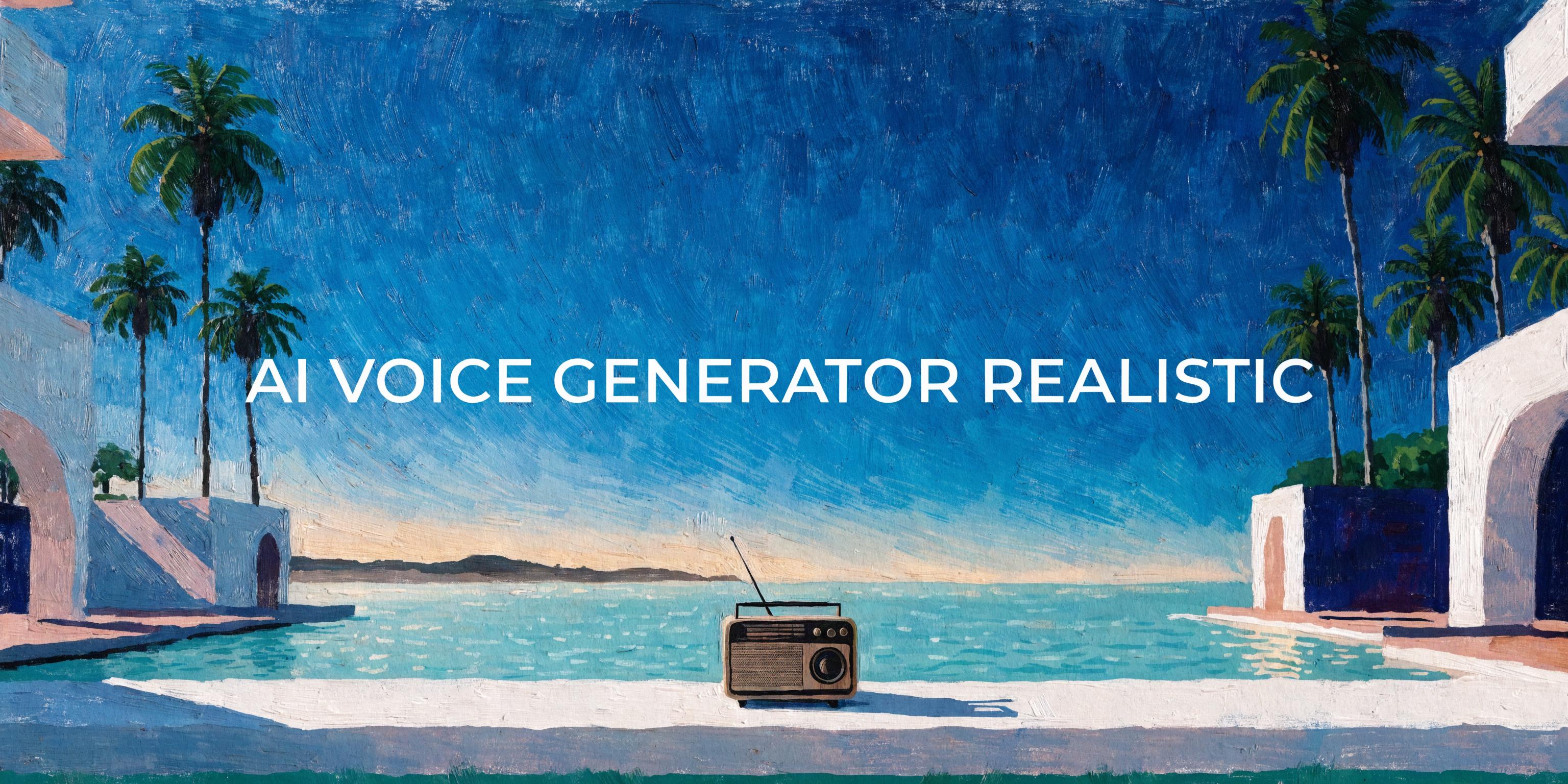 AI Voice Generator Realistic