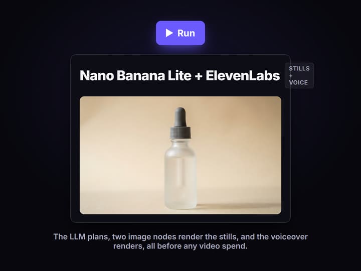 Run the non-video nodes