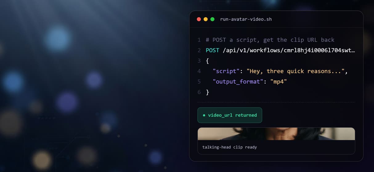 One REST call, or a whole CSV of scripts