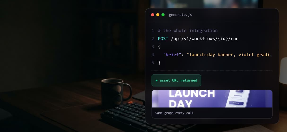 Call it from your code