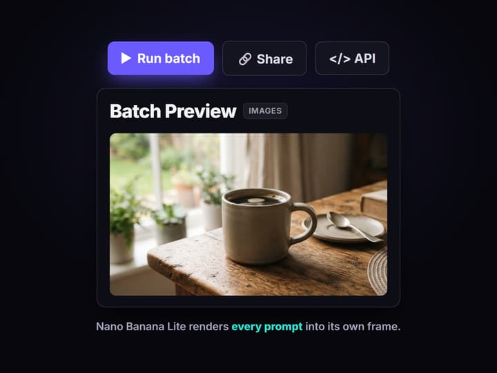 Run the batch once
