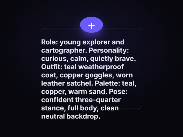 Write the character brief once