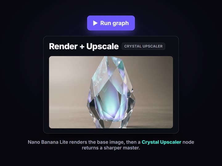 Render and upscale