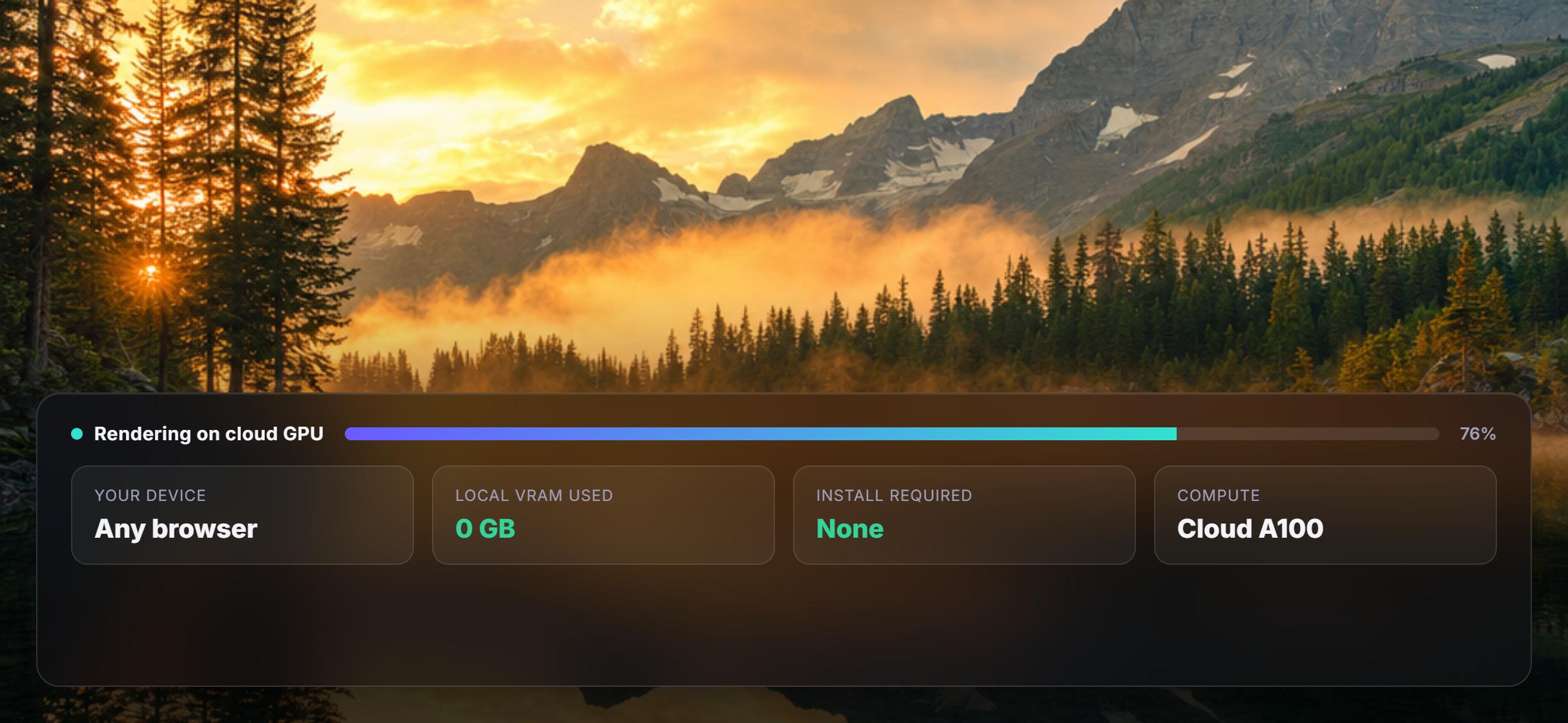 No GPU, no install