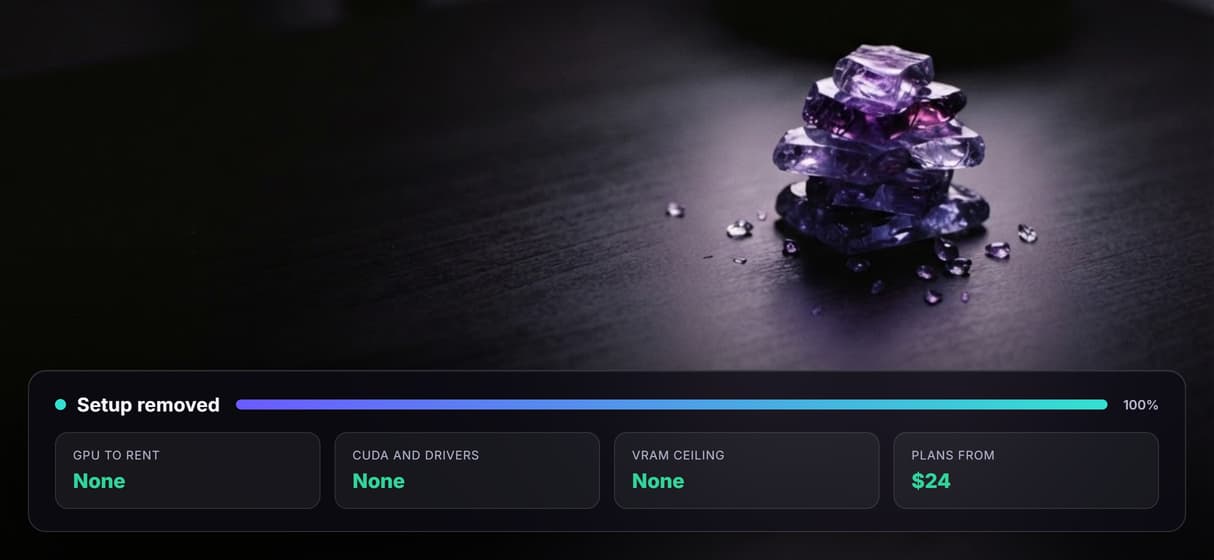 No GPU to rent, nothing to install