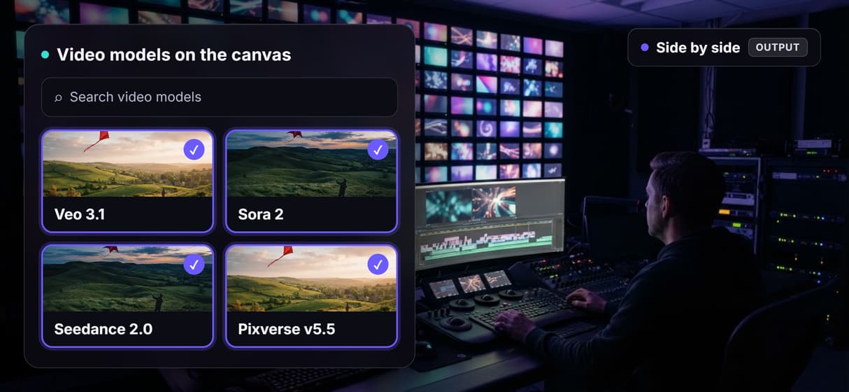 Every hosted video model on one canvas